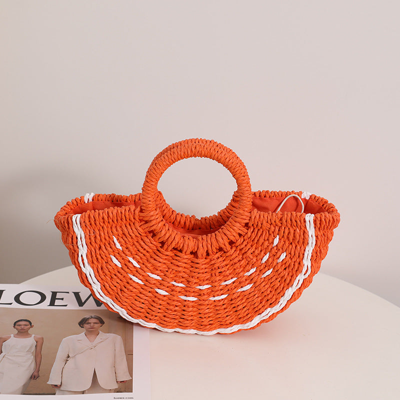 Damen handgefertigte Strandtasche mit geflochtenem Design Brehn
