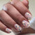 Florales Druck Gel Nail Art Brehn