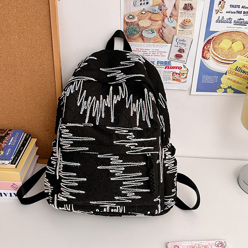 Künstlerisch gemusterter Rucksack