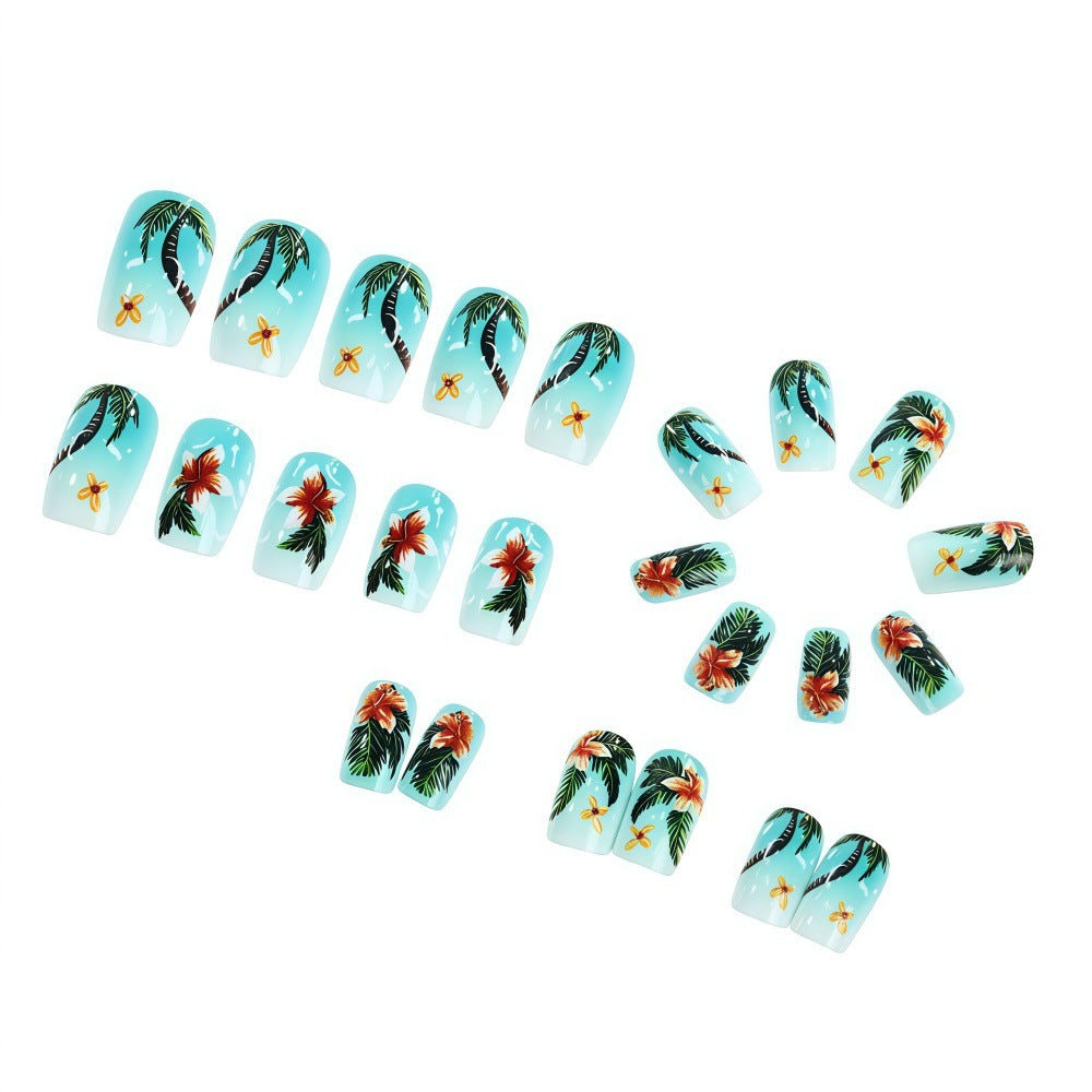Nail Art Design mit tropischen Motiven Brehn