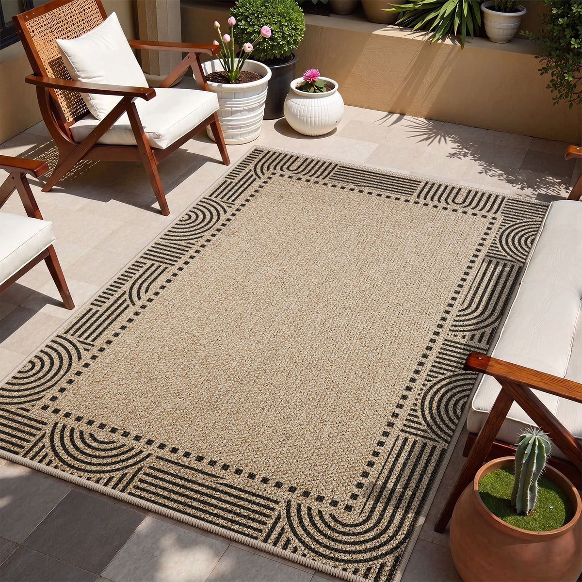 Outdoor Dekorativer Bereich Teppich