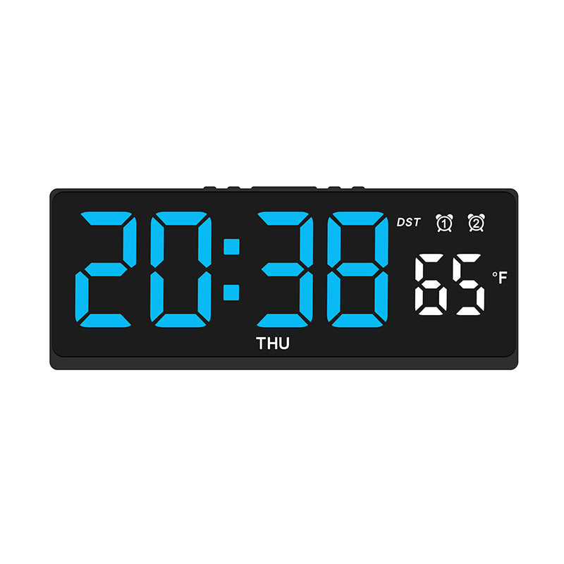 Digitaler Wecker mit Großem Led-Display und Wetteranzeige Brehn