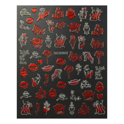 Niedliche, liebevoll gestaltete Nagelkunst-Anhänger