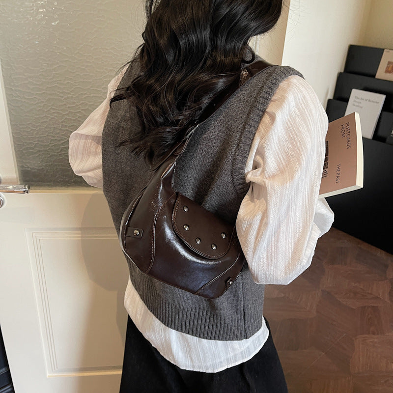Stylische Leder Hobo Tasche Brehn