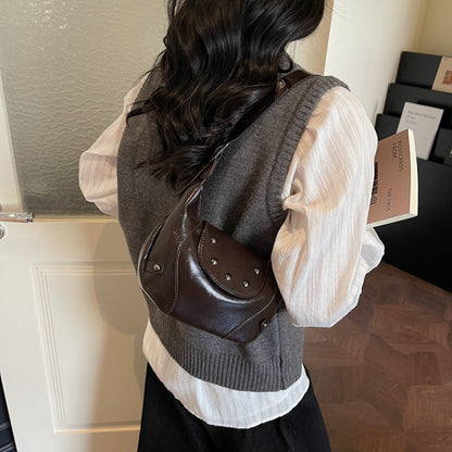 Stylische Leder Hobo Tasche Brehn