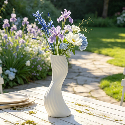 Elegante verdrehte dekorative Bodenvase Brehn