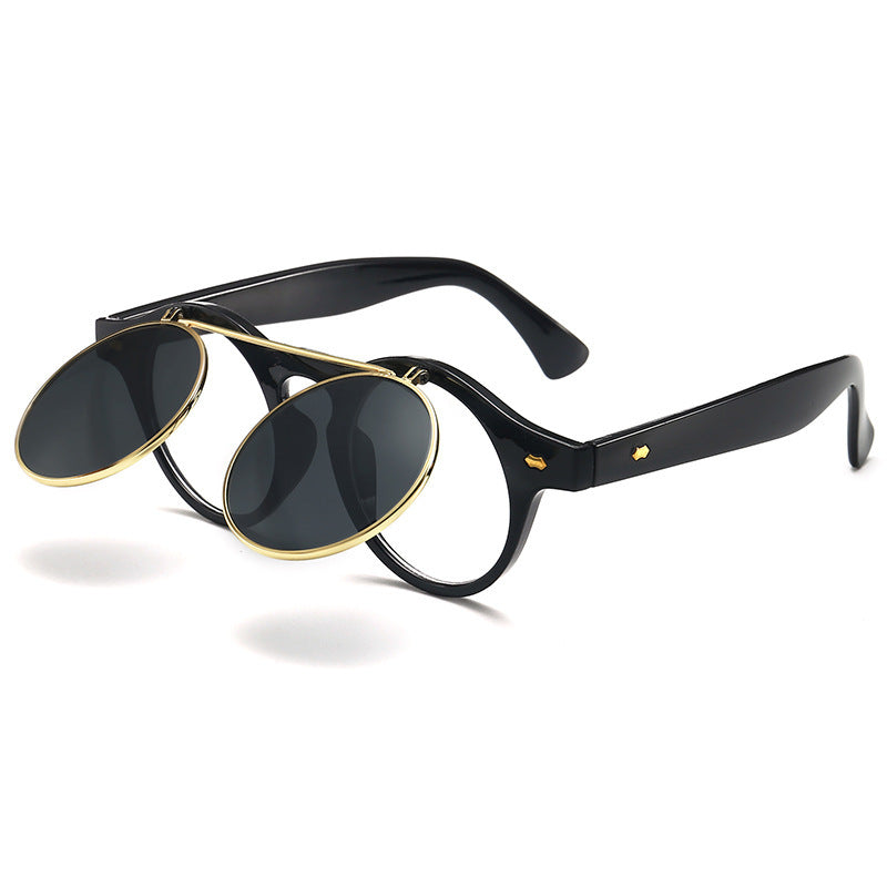 Damen elegante Sonnenbrille mit doppeltem Rahmen Brehn