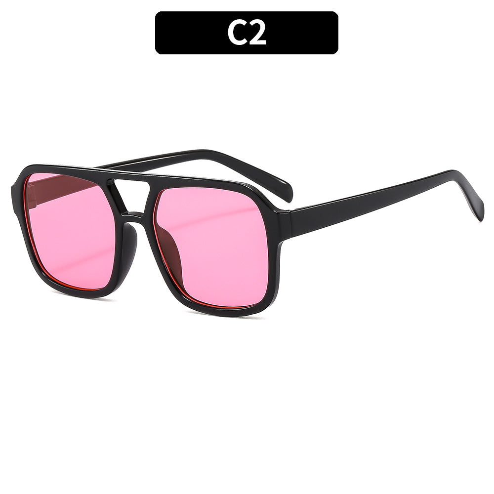 Oversized Winkelrahmen Sonnenbrille