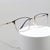 Damen modische quadratische Brille mit elegantem Metallrahmen Brehn