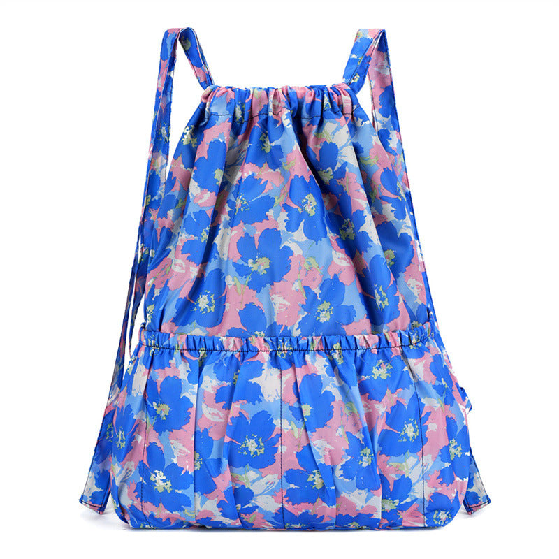 Blumenmuster Zugbeutel Rucksack Brehn