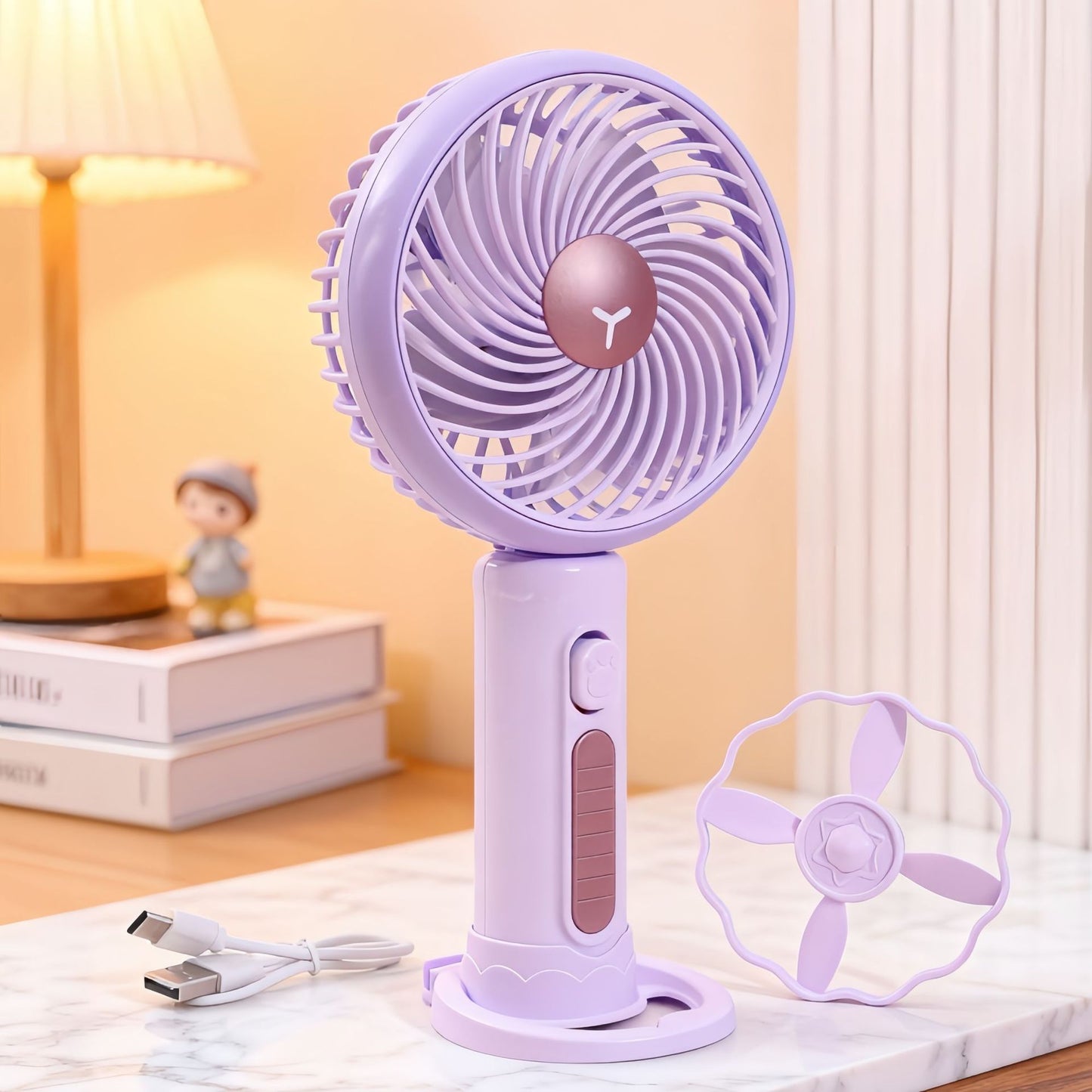Damen Tragbarer Mini-Handventilator mit flexibler Neigungsverstellung Brehn