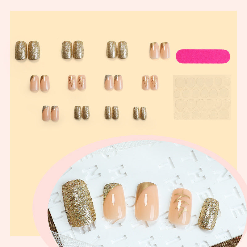 Elegantes Luxus Press-On Nagelset Brehn