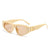 Damen schicke modische Sonnenbrille mit markantem Rahmen Brehn
