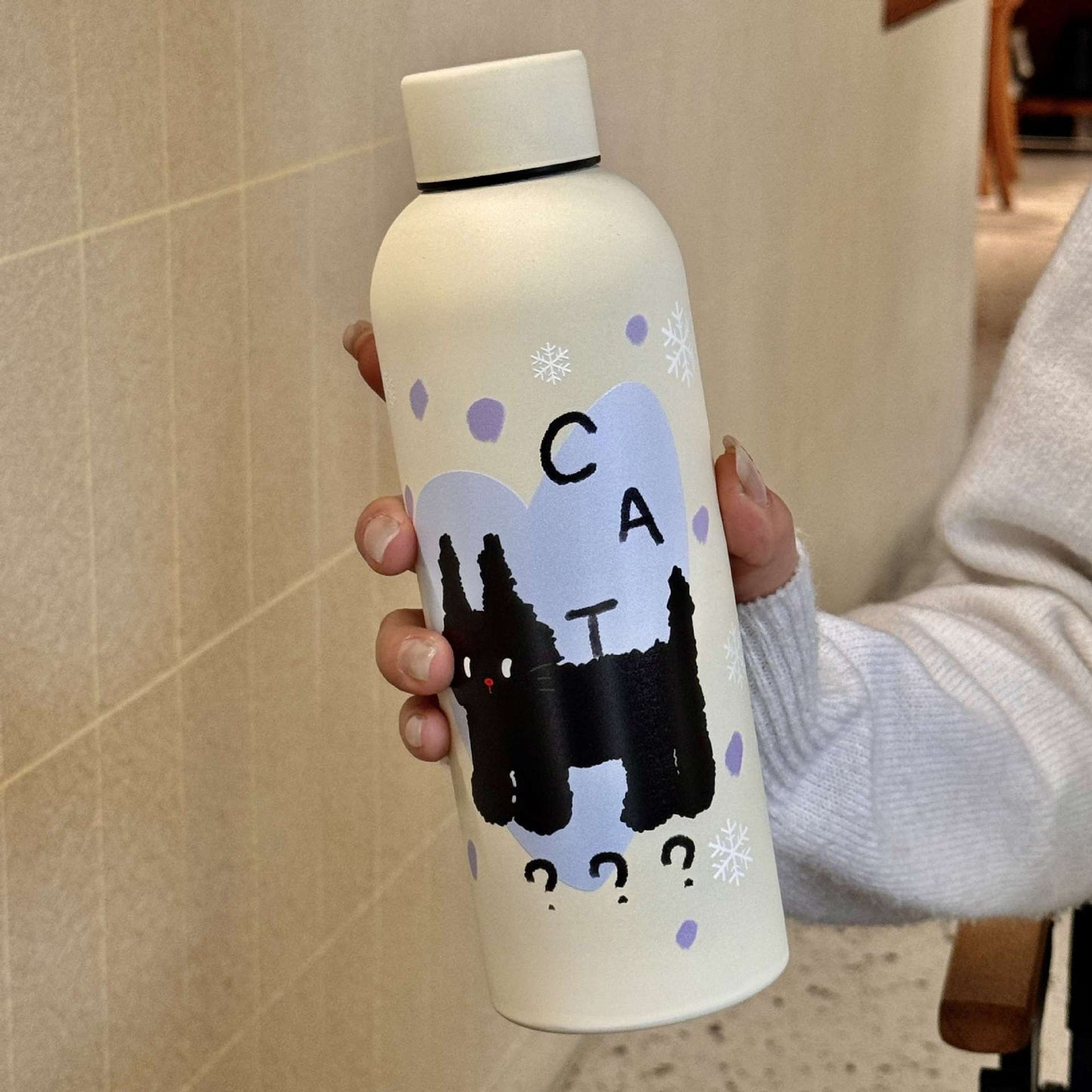 Damen Isolier-Trinkflasche mit originellem Hello Kitty Design Brehn