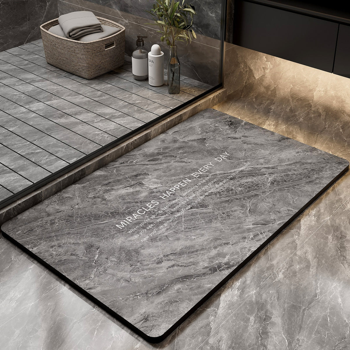 Florales Muster Badewanne Matte
