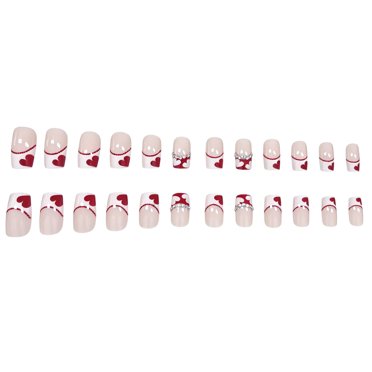 Herz-Themen Nagelkunst Set Brehn