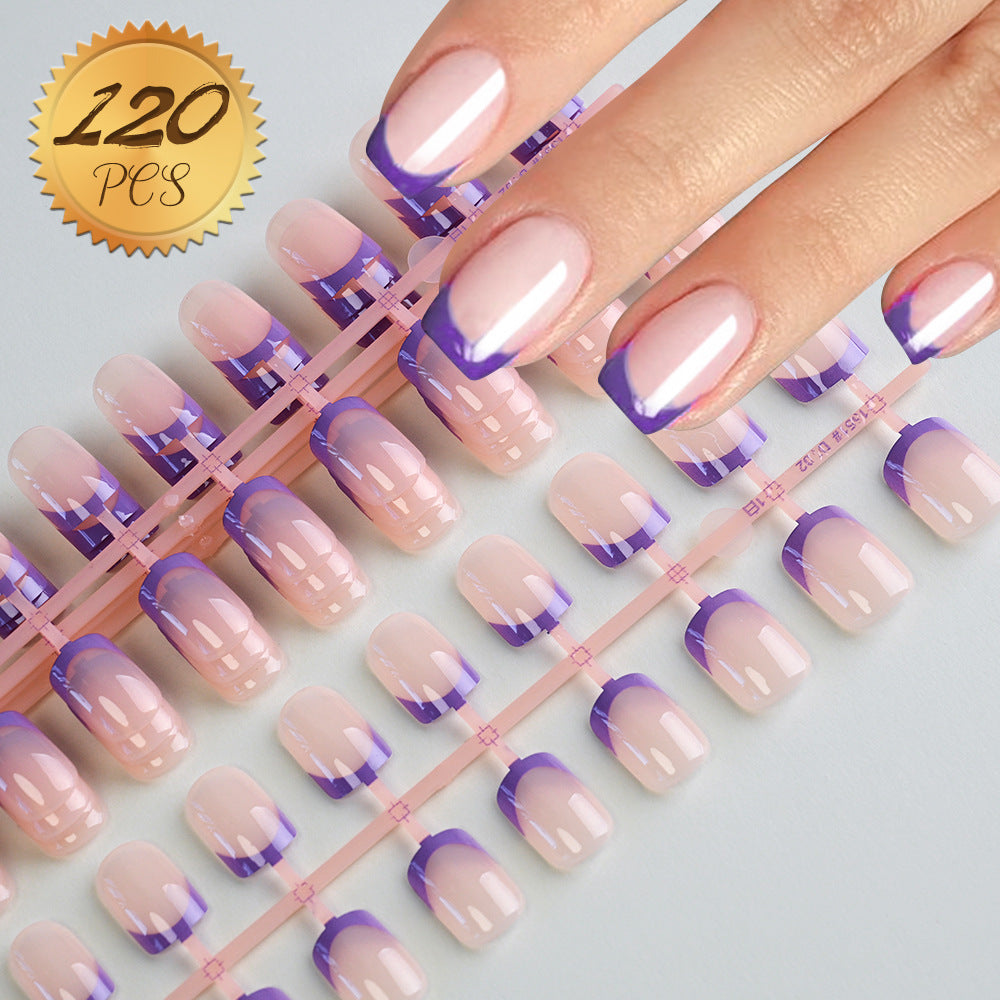 Dekoratives French Tip Press-On Nagelset Brehn