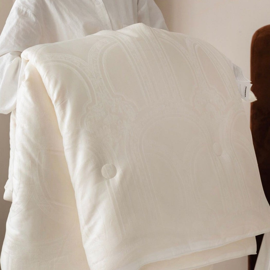 Luxus Satin Jacquard Bettwäsche Set mit barock-Prägung Muster