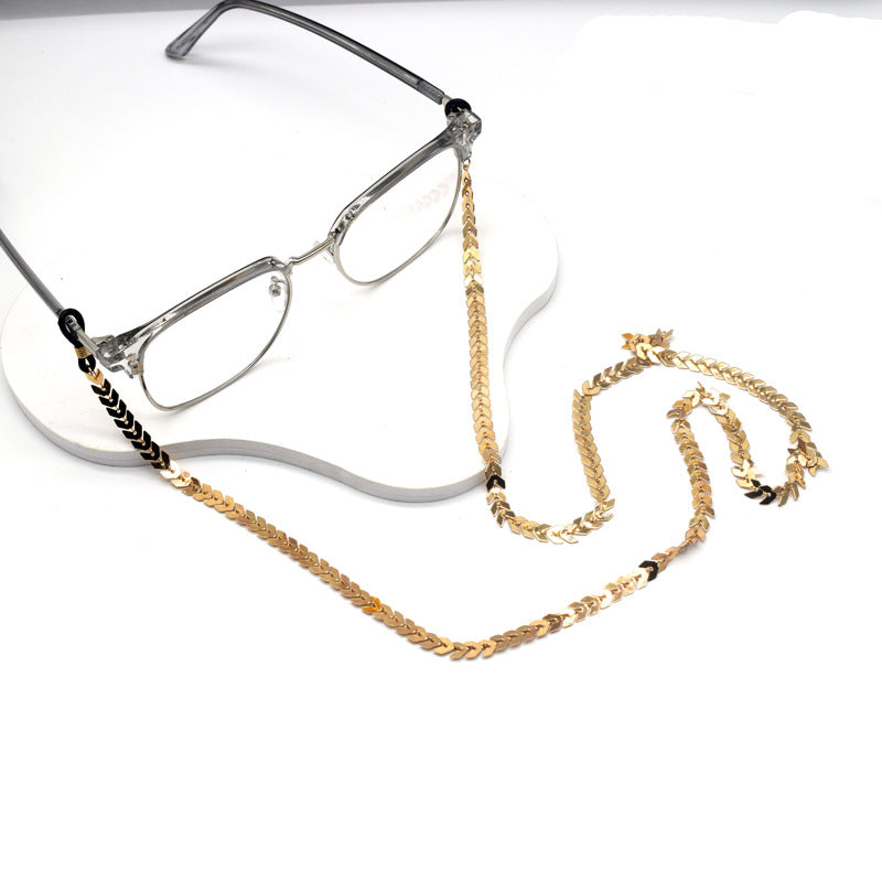 Elegante vergoldete Brille Kette Brehn