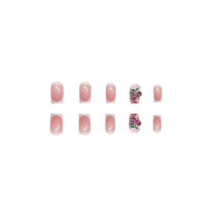 Glitzernde Blumen-Nagelkunst-Verstärkungen Brehn