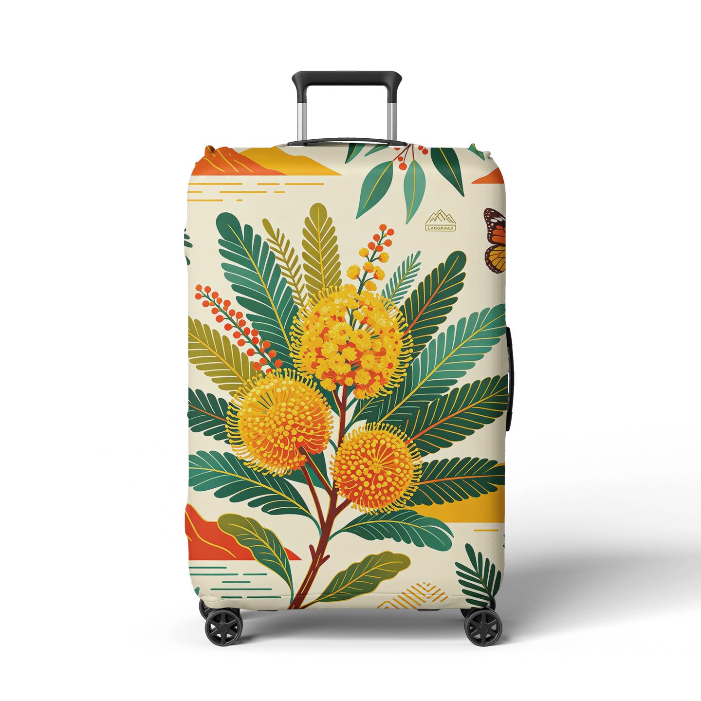 Damen Koffersocke mit buntem Korallen-Design Brehn
