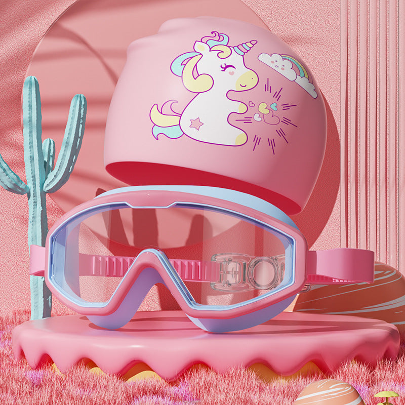 Kids Einhorn-Themen Schwimmbrillen Set Brehn
