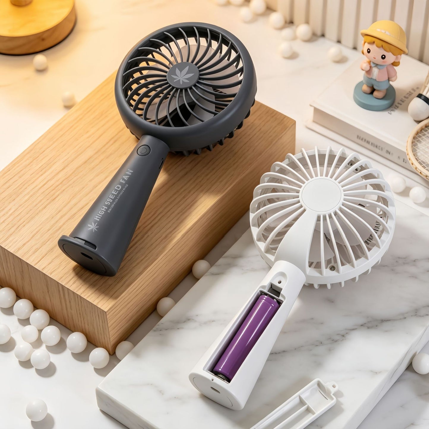 Damen tragbarer Hochgeschwindigkeitsventilator mit smartem Design Brehn