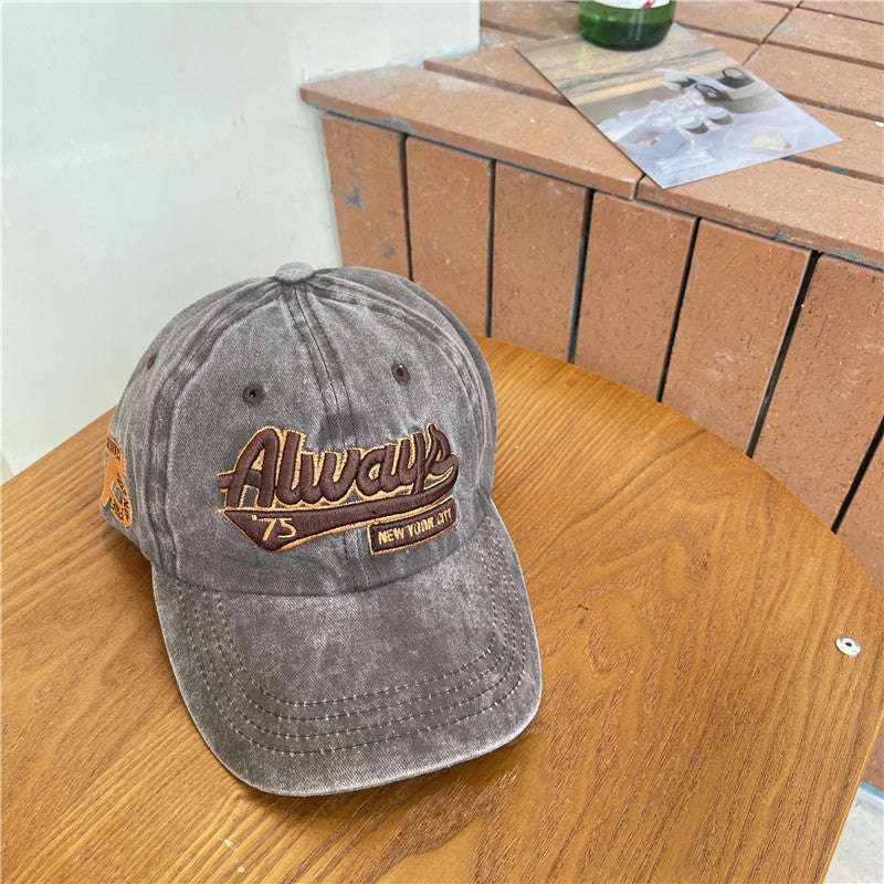 Herren Vintage-inspirierte abgenutzte Baumwoll-Baseballmütze Brehn