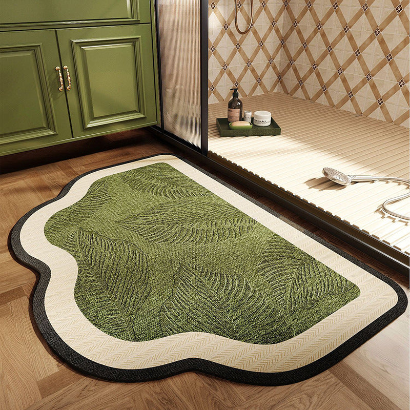 Blattmuster Memory Foam Badmatte Brehn