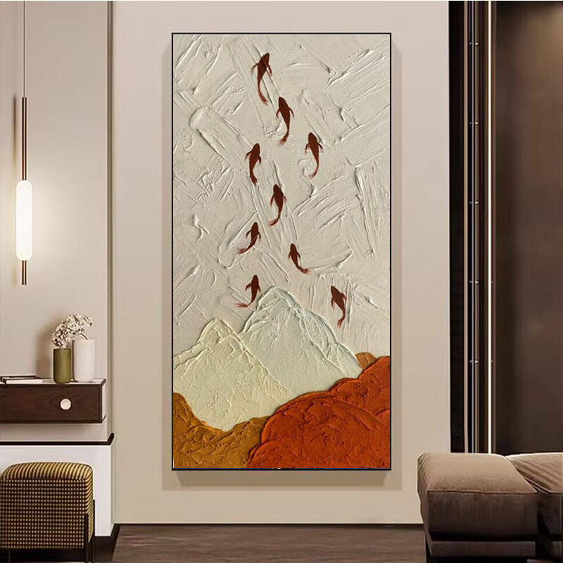 Elegante Berglandschaft Leinwandkunst