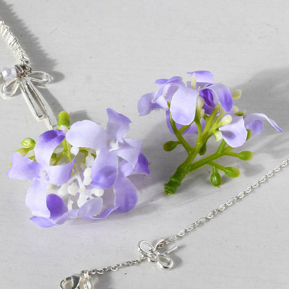 Florale Haarklammer