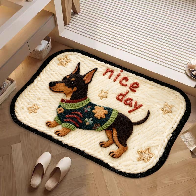 Dekorative hundethemed Badematte Brehn