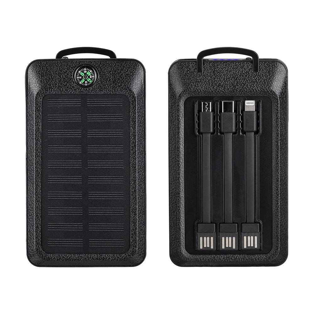 Tragbare Powerbank mit Integrierter Solaraufladetechnologie und Mehreren Usb-Anschlüssen Brehn
