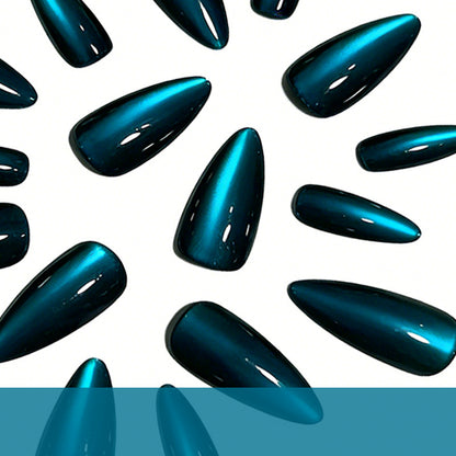 Glänzende Ombre Stiletto Nagelverstärkungen Brehn