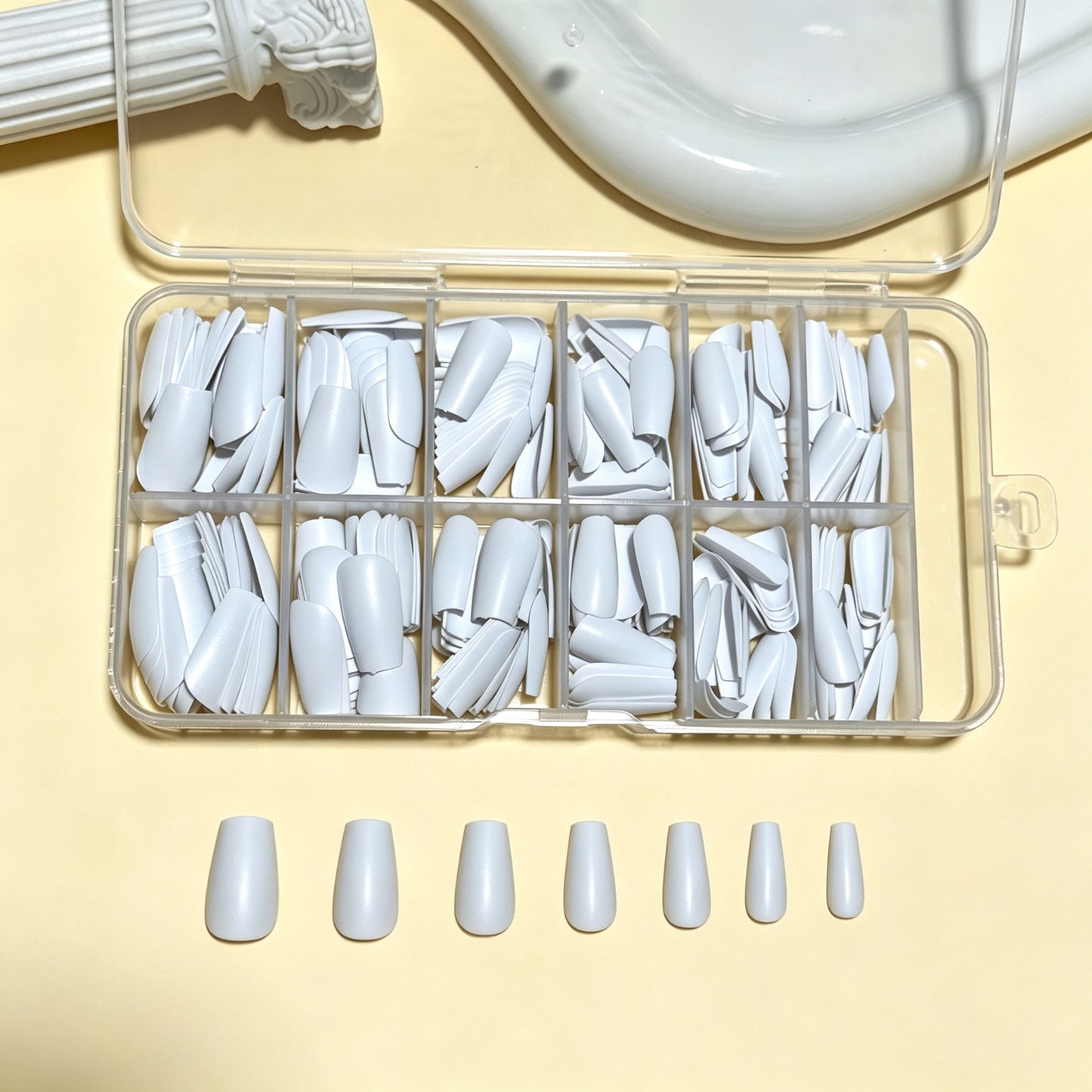 Premium Weiße Press-On Nagelspitzen Brehn