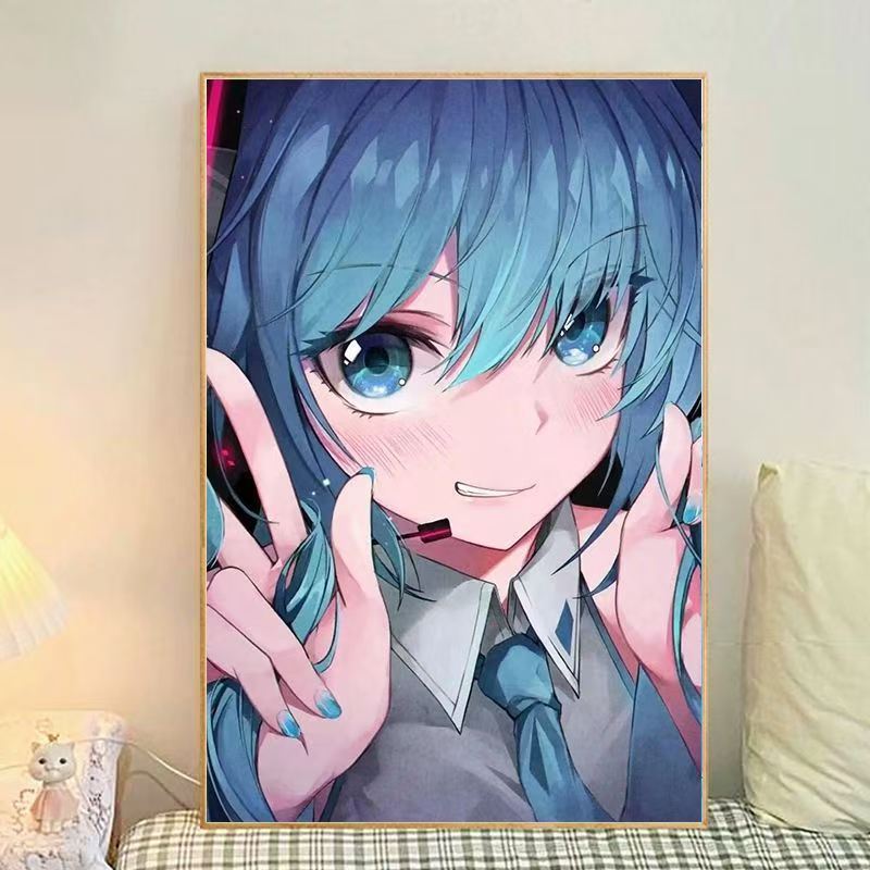 Anime-Themen Illustrierte Leinwand Kunstdruck Brehn