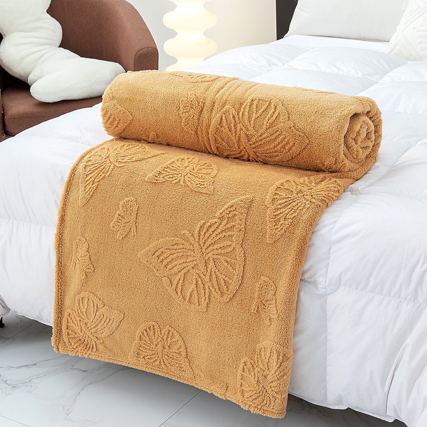 Damen Cozy Mischgewebe Decke Brehn