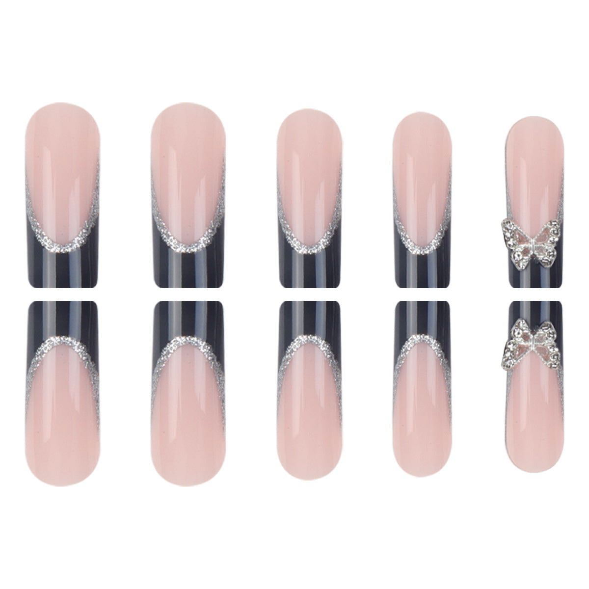 Elegantly gestaltete Stiletto Press-On Nägel Brehn