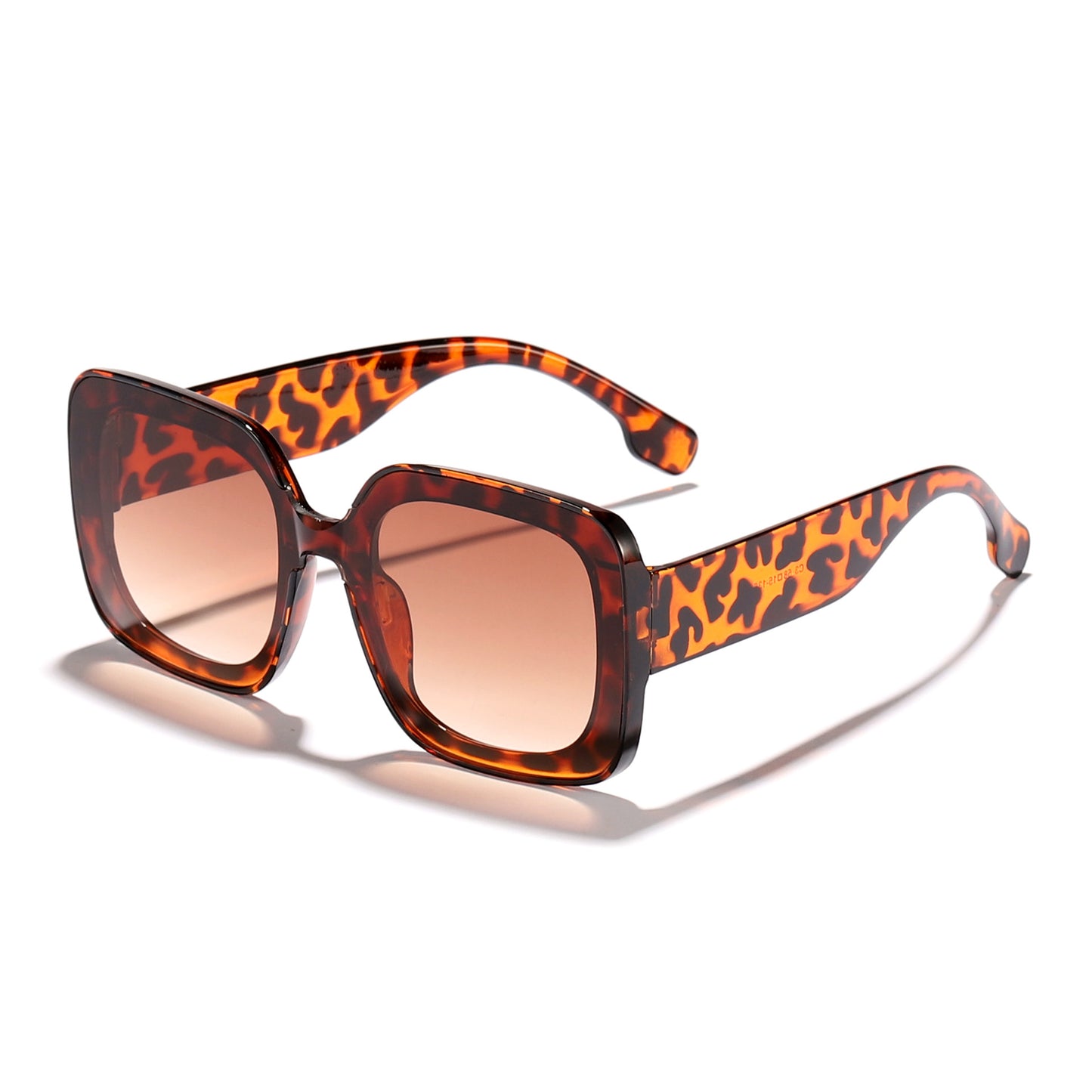Damen quadratische Sonnenbrille mit innovativem transparenter Rahmendesign Brehn