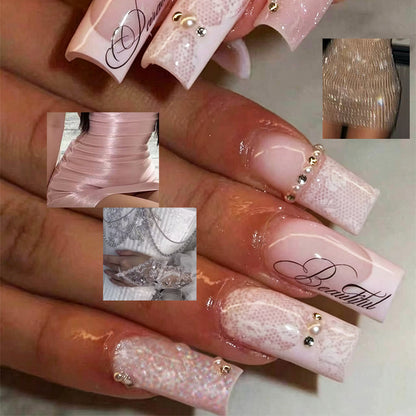 Schimmernde elegante Press-On-Nagelspitzen Brehn