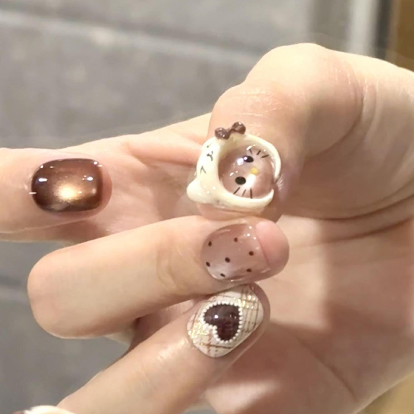 Kunstnägel mit Verspieltem Tierdesign Brehn