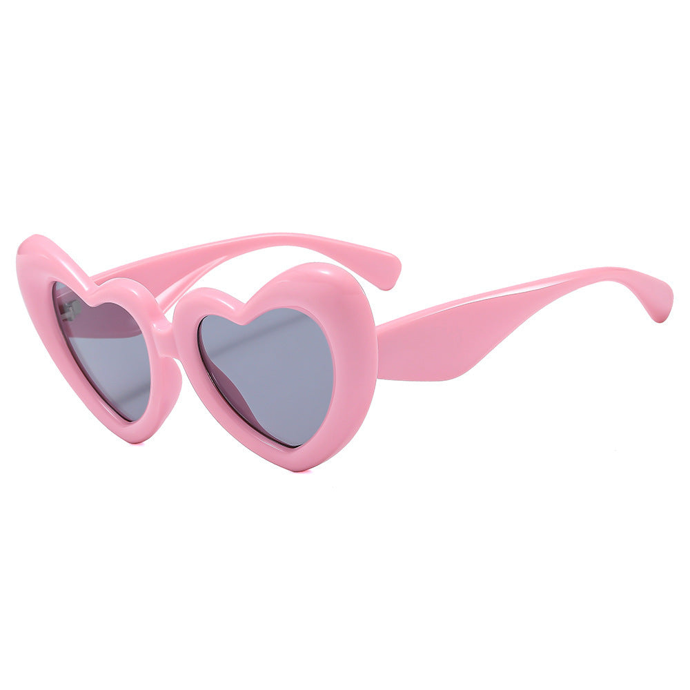 Damen Herzförmige Sonnenbrille mit stylischem Rahmen Brehn
