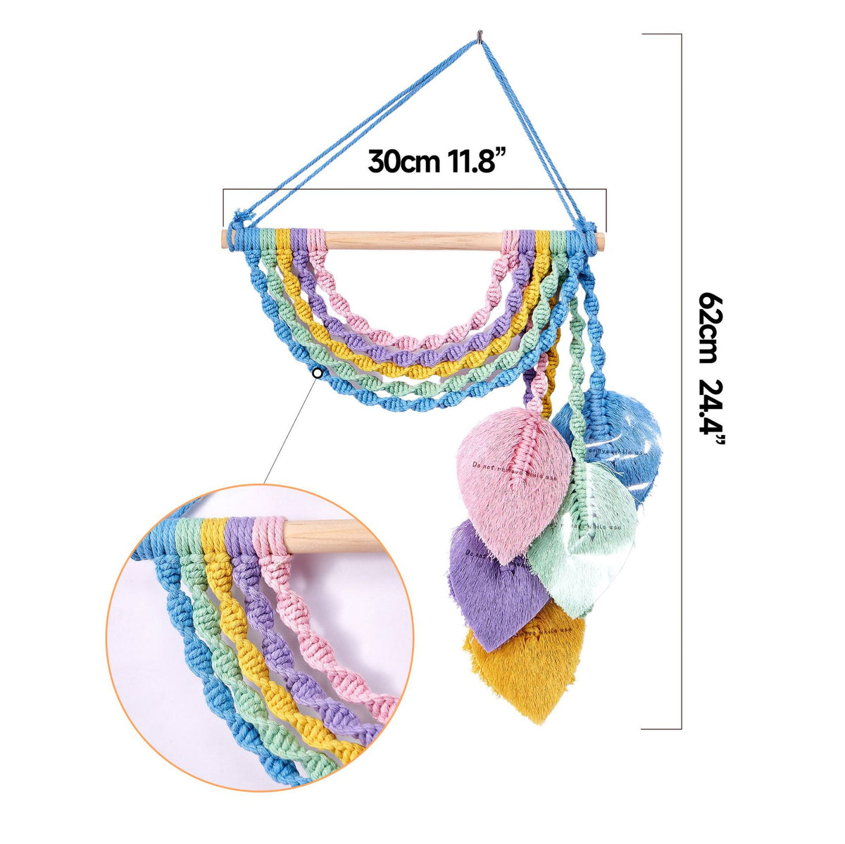Macramé Wand Kunst Aufhängung Dekor