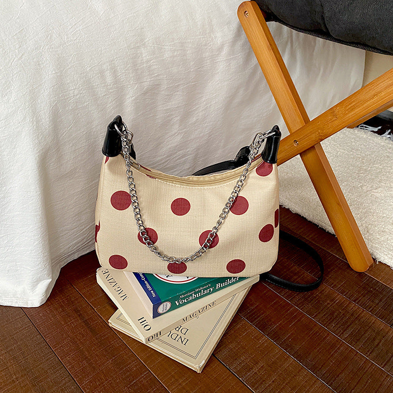 WoPolka Dot gemustertes Crossbody-Handtasche Brehn