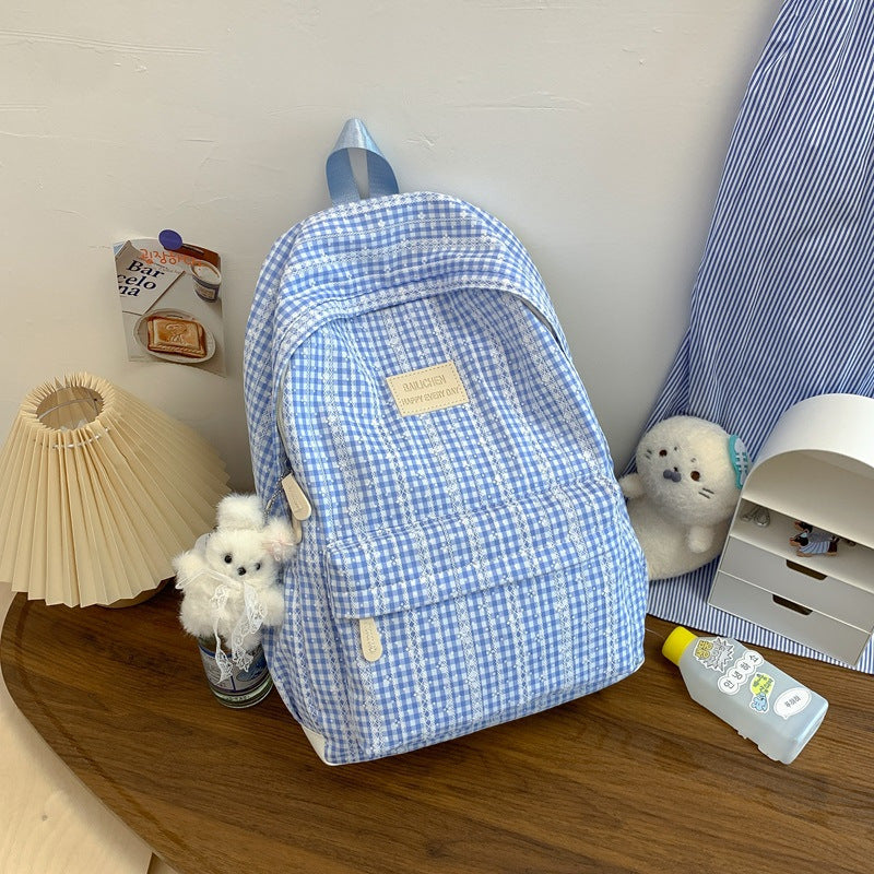 Stylischer karierten Rucksack