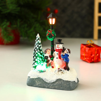 Nostalgische Weihnachtsdorf Szene Brehn
