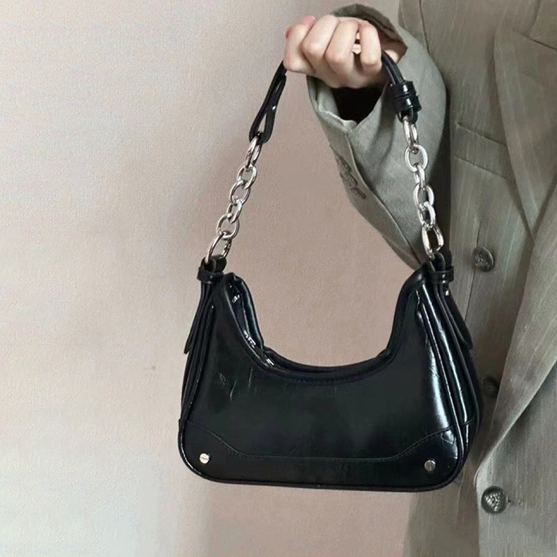 Chic Metallic Schultertasche Brehn