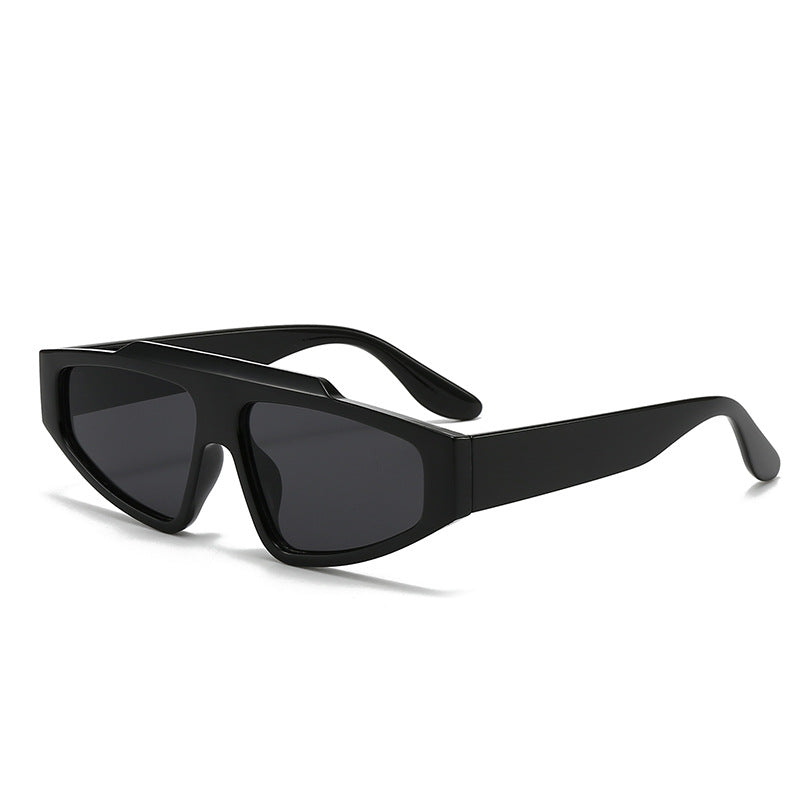 Damen futuristische Designer-Sonnenbrille mit markantem Rahmen Brehn