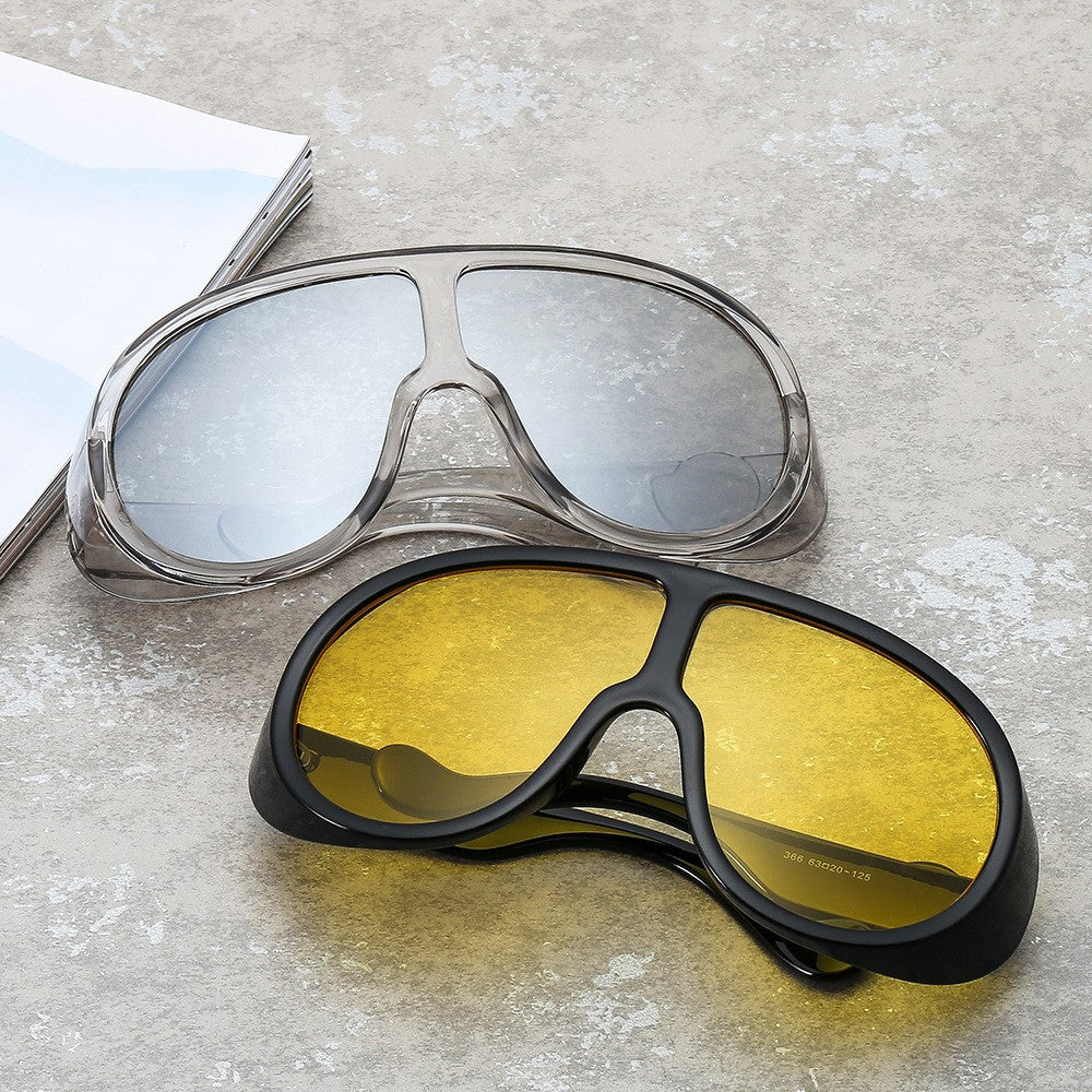 Damen Sportliche Oversized Sonnenbrille mit innovativem Design Brehn