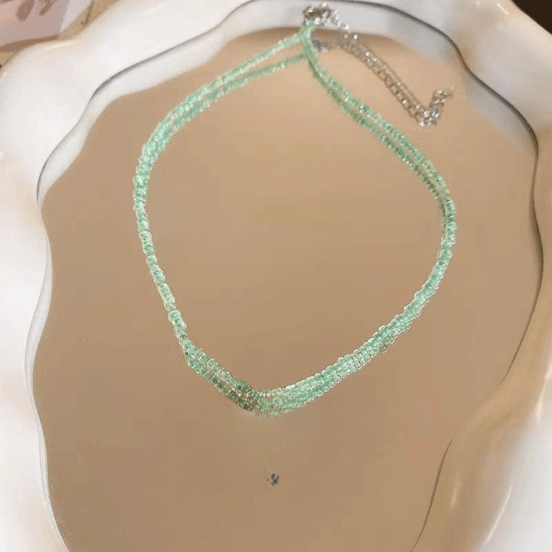 Handgefertigtes Perlen Choker Halsband Brehn